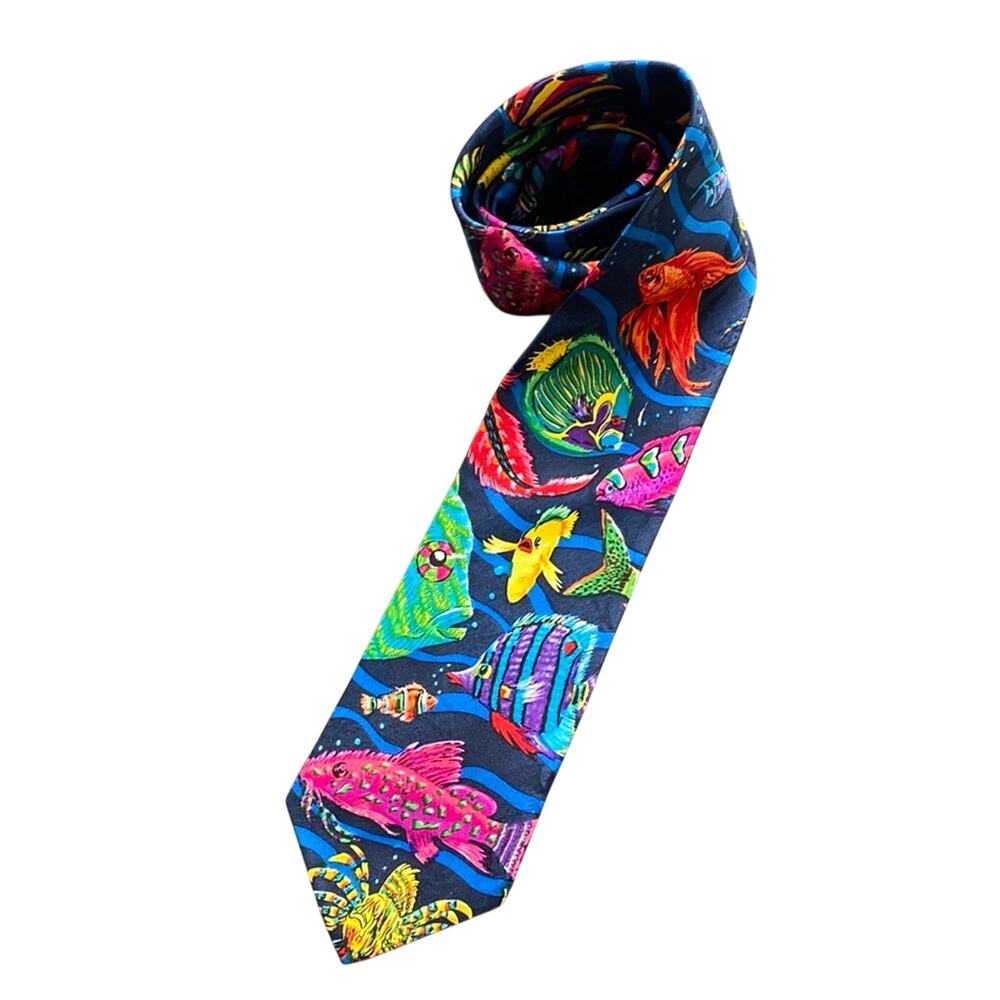 SURREY Colorful Fish Pattern Men's Tie One Size